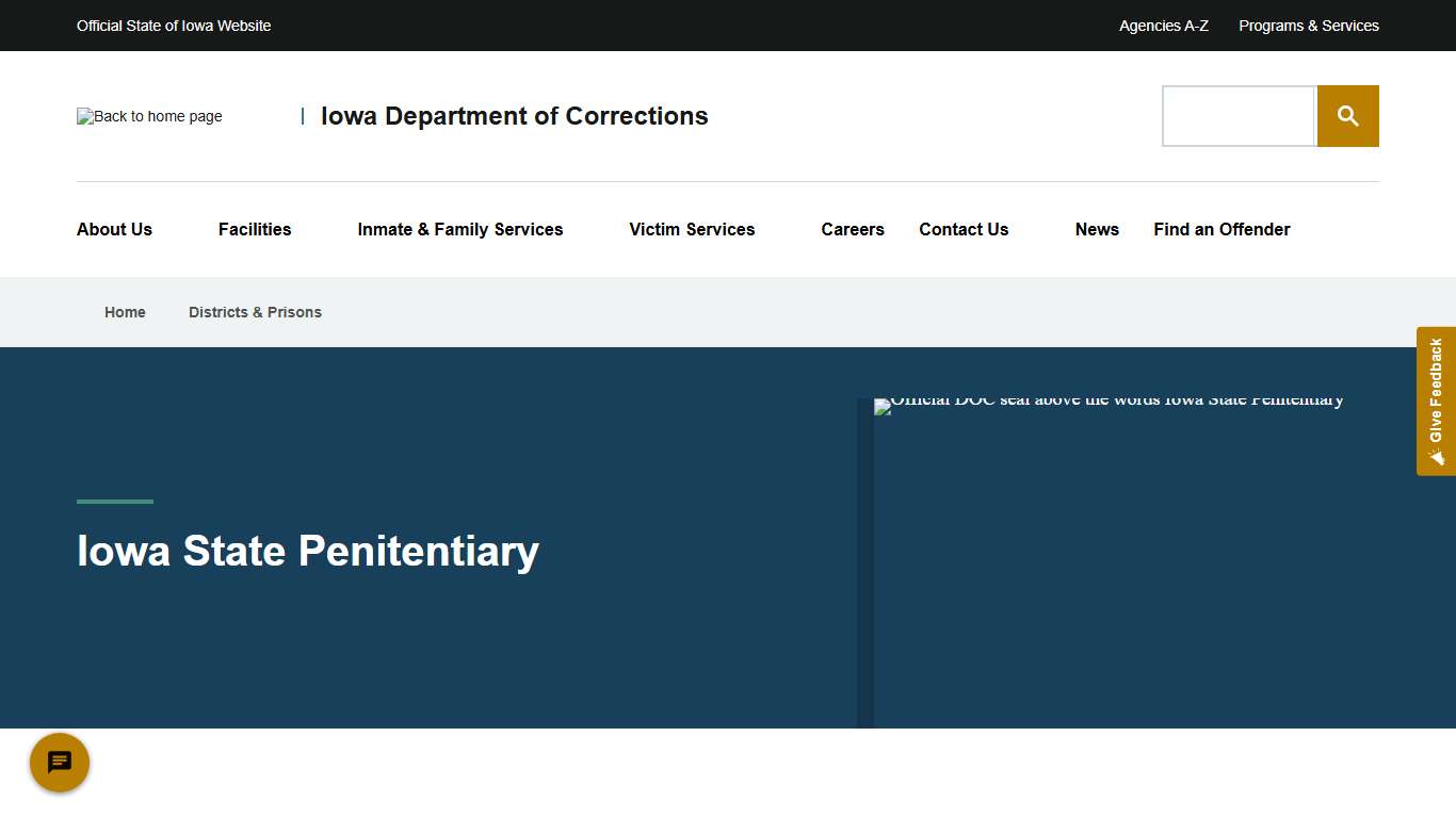 Iowa State Penitentiary Iowa Department of Corrections
